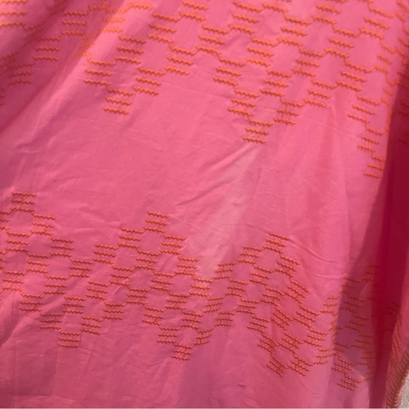 Marea by Liz Joy Nosara Caftan Size medium pink  orange embroidery maxi dress - Picture 13 of 16